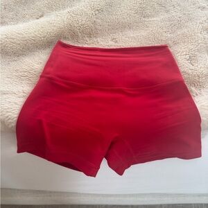 lululemon Align short, 4 inch - Size 4, NO LINE. Like new! Red